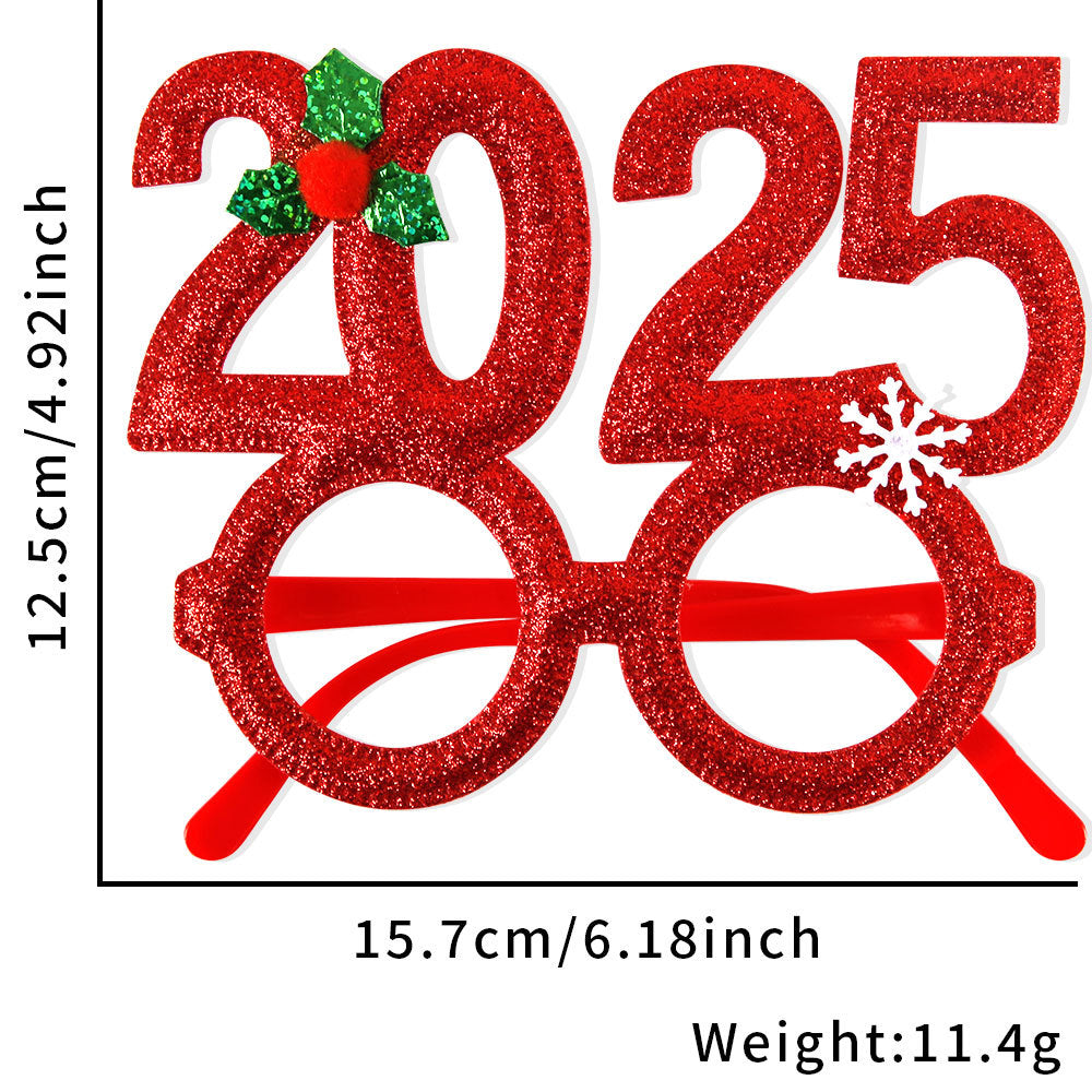 Wholesale Christmas Glasses Children's Party Decorations Christmas Decorations Photo Props Elk Glasses Frame